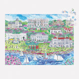 Newport Mansions - Michael Storrings | Galison | 1000 Pieces | Jigsaw Puzzle - Puzzles +