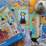 Night at the Meowseum - Kate Mawdsley | Gibsons | 1000 Pieces | Jigsaw Puzzle - Puzzles +