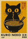 Noodle Cat | Happily | 99 Pieces | Mini Jigsaw Puzzle - Puzzles +