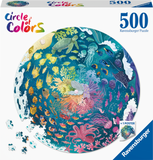 Ocean - Circle Of Colours | Ravensburger | 500 Pieces | Circular Jigsaw Puzzle - Puzzles +