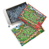 Offside Antics | Doodletown | Cobble Hill | 1000 Pieces | Jigsaw Puzzle - Puzzles +