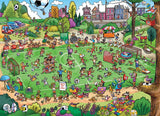 Offside Antics | Doodletown | Cobble Hill | 1000 Pieces | Jigsaw Puzzle - Puzzles +