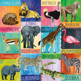 Painted Safari | Mudpuppy | 500 Pieces | Jigsaw Puzzle - Puzzles +