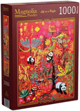 Pandas - Magali Modoux | Magnolia | 1000 Pieces | Jigsaw Puzzle - Puzzles +