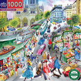 Paris Bookseller - Victoria Krylov | Eeboo | 1000 Pieces | Jigsaw Puzzle - Puzzles +