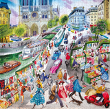 Paris Bookseller - Victoria Krylov | Eeboo | 1000 Pieces | Jigsaw Puzzle - Puzzles +