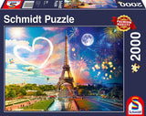 Paris - Day And Night | Lars Stewart | Schmidt | 2000 Pieces | Jigsaw Puzzle - Puzzles +