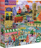 Paris In Autumn - Jennifer Orkin Lewis | Eeboo | 1000 Pieces | Jigsaw Puzzle - Puzzles +