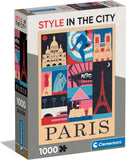 Paris - Style In The City | Clementoni | 1000 Pieces | Jigsaw Puzzle - Puzzles +
