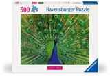Peacock | Colourful Animals | Ravensburger | 500 Pieces | Jigsaw Puzzle - Puzzles +