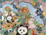 Persimmon Panda | Botop Blackcard | 1000 Pieces | Jigsaw Puzzle - Puzzles +