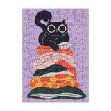 Pillow Cat | Happily | 99 Pieces | Mini Jigsaw Puzzle - Puzzles +