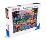 Pink Flamingos | Ravensburger | 1000 Pieces | Jigsaw Puzzle - Puzzles +