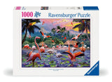 Pink Flamingos | Ravensburger | 1000 Pieces | Jigsaw Puzzle - Puzzles +