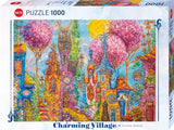 Pink Trees - Charming Village | Tatyana Murova | Heye | 1000 Pieces | Jigsaw Puzzle - Puzzles +