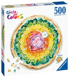 Pizza - Circle Of Colours | Ravensburger | 500 Pieces | Circular Jigsaw Puzzle - Puzzles +