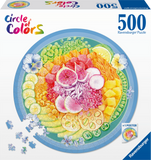 Poke Bowl - Circle Of Colours | Ravensburger | 500 Pieces | Circular Jigsaw Puzzle - Puzzles +
