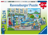 Police At Work | Ravensburger | 2 x 24 Pieces | Jigsaw Puzzle - Puzzles +
