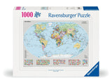 Political World Map | Ravensburger | 1000 Pieces | Jigsaw Puzzle - Puzzles +