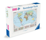 Political World Map | Ravensburger | 1000 Pieces | Jigsaw Puzzle - Puzzles +