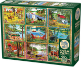 Postcards From The Lake - J. Charles | Cobble Hill | 1000 Pieces | Jigsaw Puzzle - Puzzles +