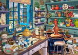 Pottery Studio Sanctuary | Ravensburger | 500 Extra Large Pieces | Jigsaw Puzzle - Puzzles +