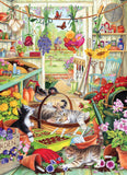 Potting Shed Cats - Claire Comerford | Cobble Hill | 500 Pieces | Jigsaw Puzzle - Puzzles +