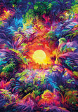 Psychedelic Jungle | Colourbloom Collection | Clementoni | 500 Pieces | Jigsaw Puzzle - Puzzles +