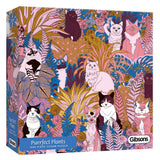 Purrfect Plants - Kitty Bardsley | Gibsons | 1000 Pieces | Jigsaw Puzzle - Puzzles +