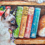 Puss Back In Books - Debbie Cook | Gibsons | 500 XL Pieces | Jigsaw Puzzle - Puzzles +
