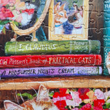 Puss Back In Books - Debbie Cook | Gibsons | 500 XL Pieces | Jigsaw Puzzle - Puzzles +