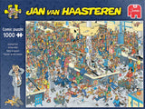 Queued Up! | Jan van Haasteren | Jumbo | 1000 Pieces | Jigsaw Puzzle - Puzzles +
