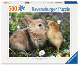 Rabbit And Chick | Ravensburger | 500 Pieces | Jigsaw Puzzle - Puzzles +