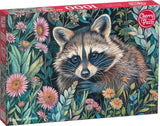 Raccoon In Flowers | CherryPazzi | 1000 Pieces | Jigsaw Puzzle - Puzzles +