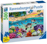 Race Of The Baby Sea Turtles | Ravensburger | 500 Extra Large Pieces | Jigsaw Puzzle - Puzzles +