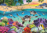 Race Of The Baby Sea Turtles | Ravensburger | 500 Extra Large Pieces | Jigsaw Puzzle - Puzzles +