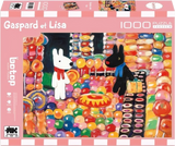 Rainbow Ballons - Gaspard et Lisa | Botop Blackcard | 1000 Pieces | Jigsaw Puzzle - Puzzles +