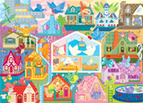 Rainbow Birdies - Allegra Vernon | USJPA Speed Run | Cobble Hill | 500 Pieces | Jigsaw Puzzle - Puzzles +