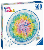 Rainbow Cake - Circle Of Colours | Ravensburger | 500 Pieces | Circular Jigsaw Puzzle - Puzzles +