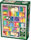 Rainbow Cat Quilt | Cobble Hill | 1000 Pieces | Jigsaw Puzzle - Puzzles +