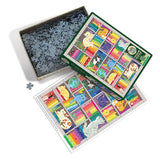 Rainbow Cat Quilt | Cobble Hill | 1000 Pieces | Jigsaw Puzzle - Puzzles +