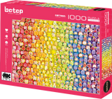 Rainbow Fruit | Botop Blackcard | 1000 Pieces | Jigsaw Puzzle - Puzzles +