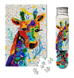 Rainbow Giraffe | Micro Puzzles | 150 Pieces | Micro Jigsaw Puzzle - Puzzles +