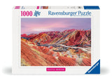 Rainbow Mountains - China | Beautiful Mountains | Ravensburger | 1000 Pieces | Jigsaw Puzzle - Puzzles +