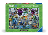 Minecraft Mobs | Minecraft | Ravensburger | 1000 Pieces | Jigsaw Puzzle
