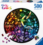 Insects - Circle Of Colours | Ravensburger | 500 Pieces | Circular Jigsaw Puzzle