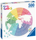 Mandala - Circle Of Colours | Ravensburger | 500 Pieces | Circular Jigsaw Puzzle