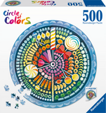 Candy - Circle Of Colours | Ravensburger | 500 Pieces | Circular Jigsaw Puzzle
