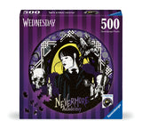 Nevermore Academy - Wednesday | Ravensburger | 500 Pieces | Circular Jigsaw Puzzle