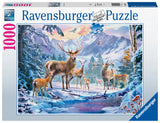 Deer And Stags In Winter | Ravensburger | 1000 Pieces | Jigsaw Puzzle